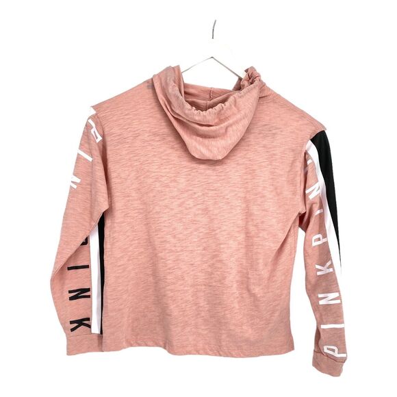 VICTORIAS SECRET PINK STORE PULLOVER T SHIRT HOODIE LARGE LONG SLEEVES L - Picture 5 of 5